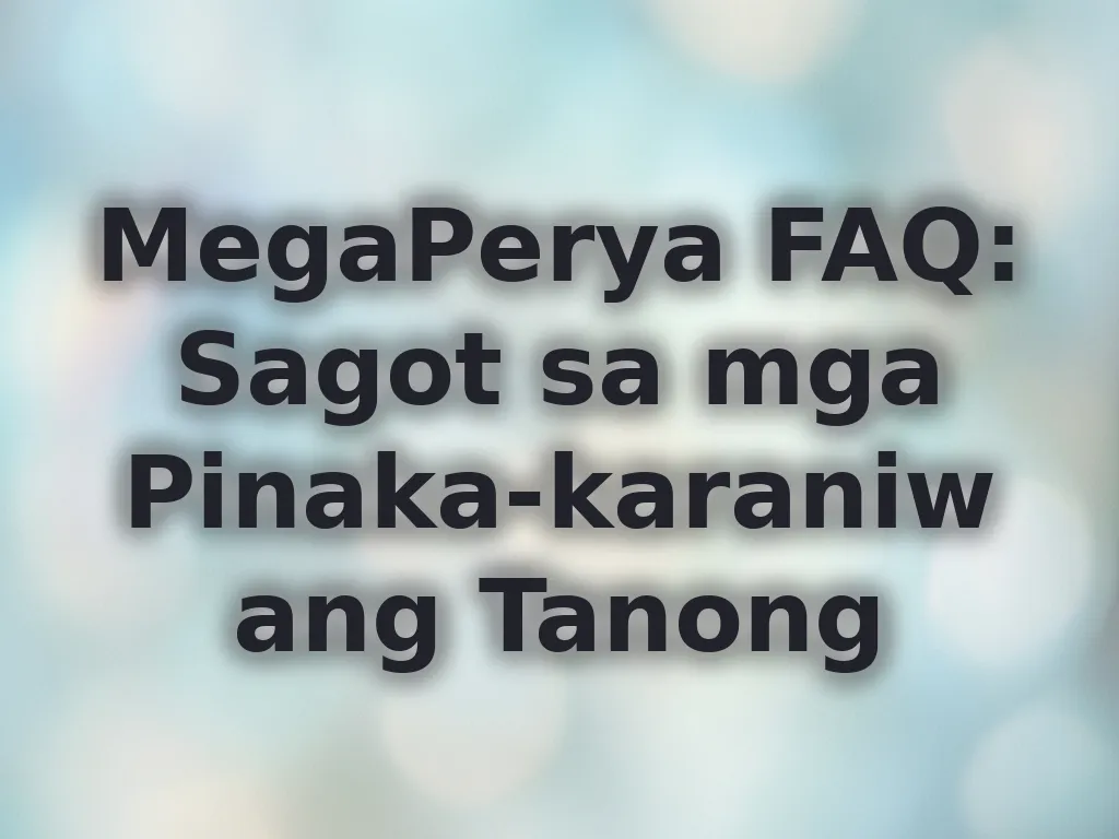 FAQ section